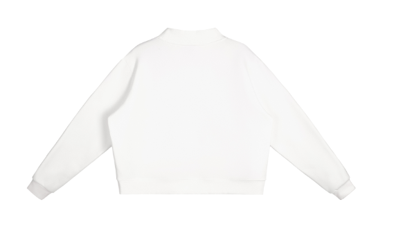 White long-sleeve shirt on a white background