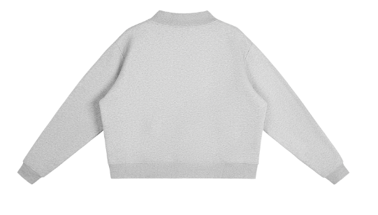 Gray sweater on a white background