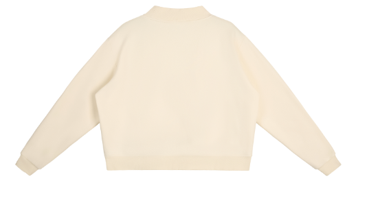 Beige sweater on a white background